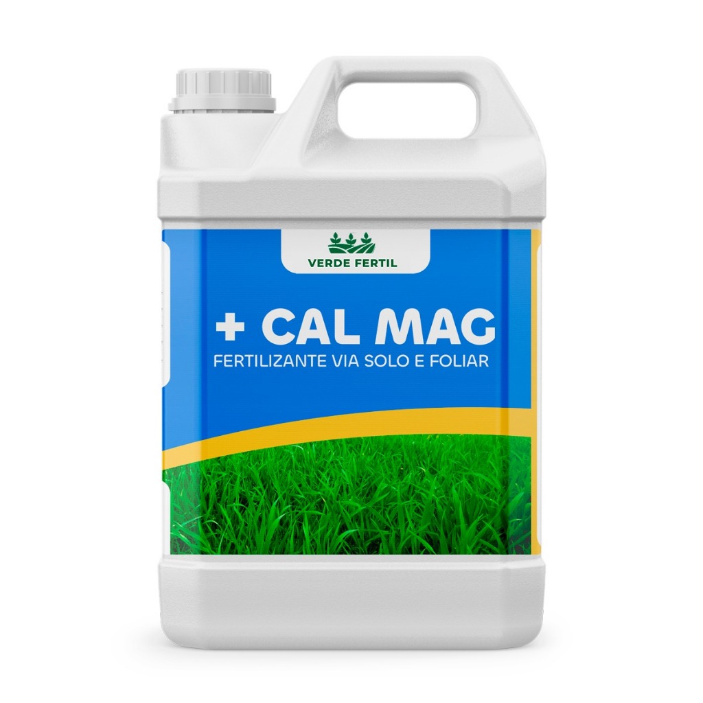 Adubo Cálcio E Magnésio CalMag Fertilizante Liquido Para Solo 5 Litros