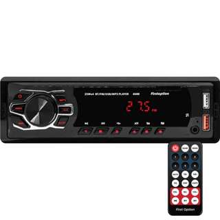 Rádio MP3 Player Som Automotivo Bluetooth Universal 1 Din USB Auxiliar First Option 6688T em Oferta na Shopee