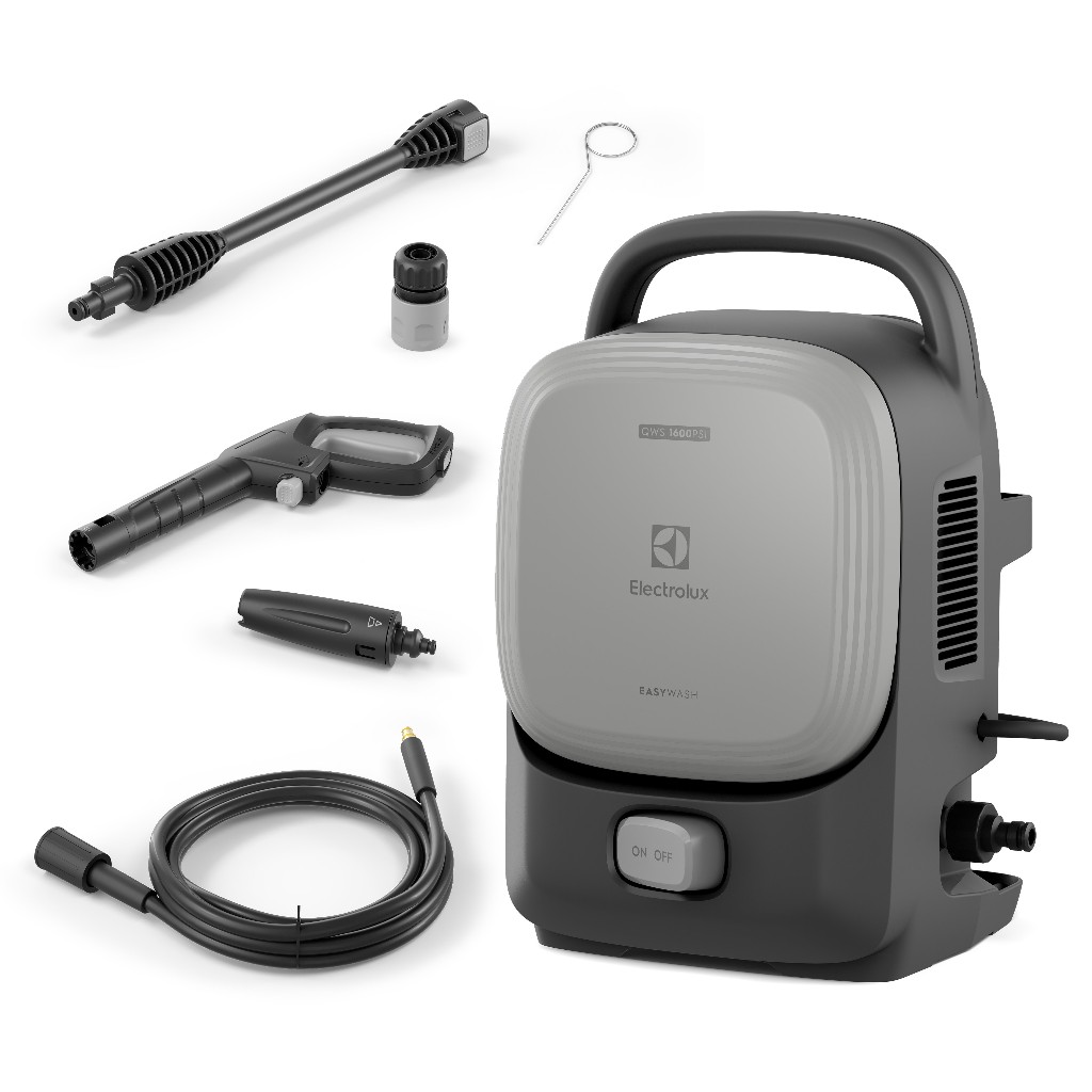 Lavadora de Alta Pressão Electrolux  EasyWash 1600PSI 1400W com Engate Rápido Cinza - Home & Living