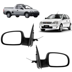 Retrovisor Corsa Montana 2003 2004 2005 2006 2007 2008 2009 2010 Com Controle