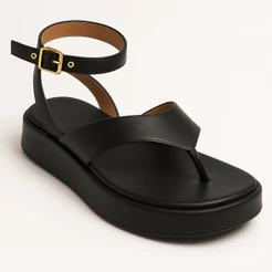 Sandália Flat Vizzano Feminina Original Tornozelo Preto 6506.103