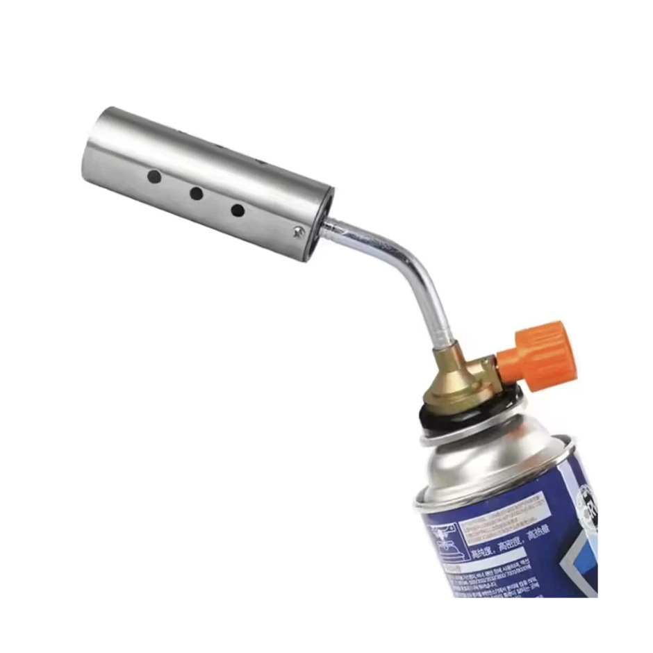 Maçarico Lança Chama Portátil Maxchama Turbo Bico Regulagem Para Solda Encanamento Reparos Culinária