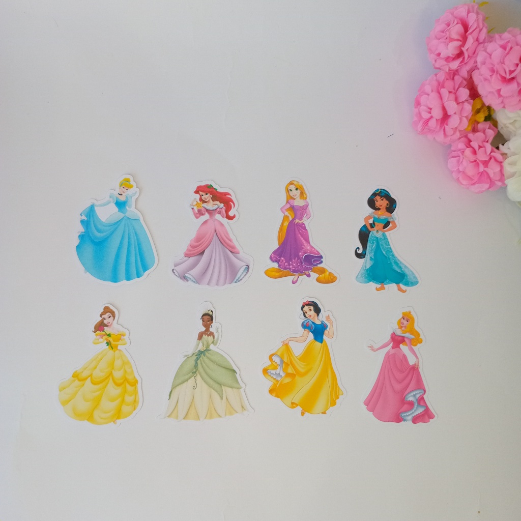 Tags Apliques 3 D para tubetes Princesas - Decoração Princesas -Lembrancinhas Personalizadas Princesas