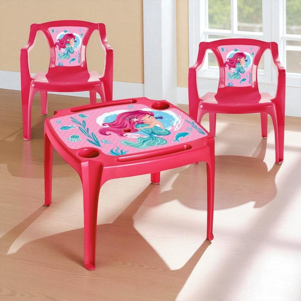 Kit Mesinha Com Duas Cadeirinhas Infantil Mesinha Infantil Estudos