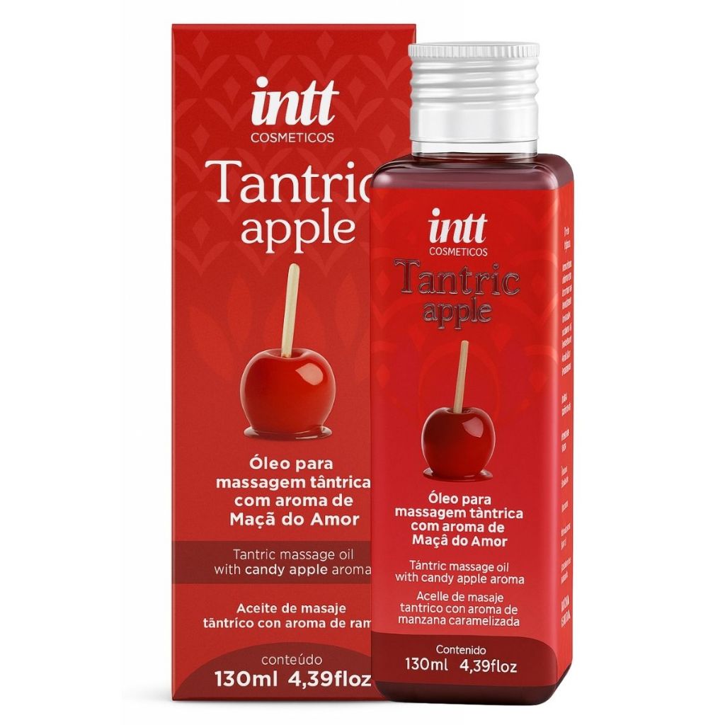 Óleo de Massagem Tântrica Afrodisíaco e Hidratante Tantric Apple 130ml em Oferta na Shopee