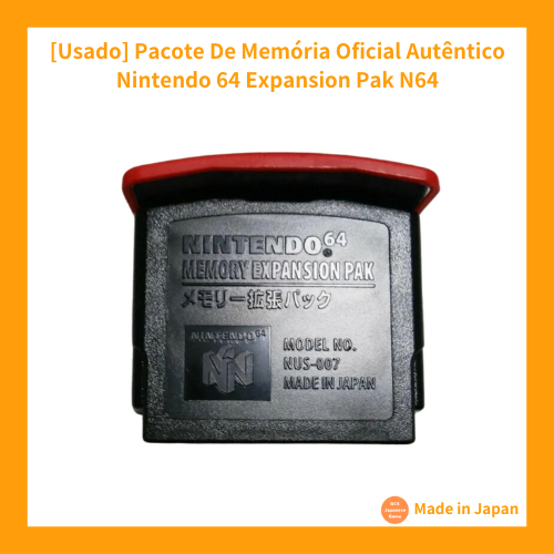 [Usado] Pacote De Memória Oficial Autêntico Nintendo 64 Expansion Pak N64