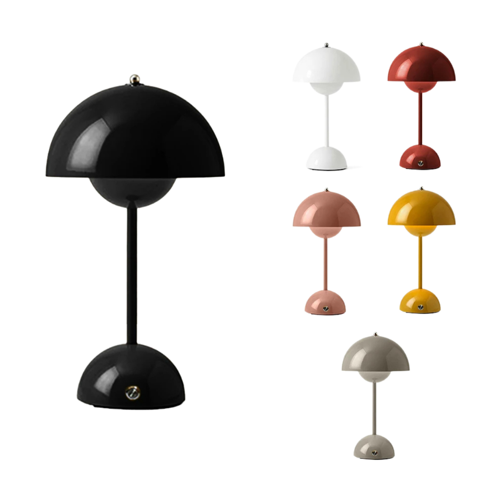 Abajur Luminária De Mesa Cogumelo USB Recarregável LED Touch Quarto Sala lovely