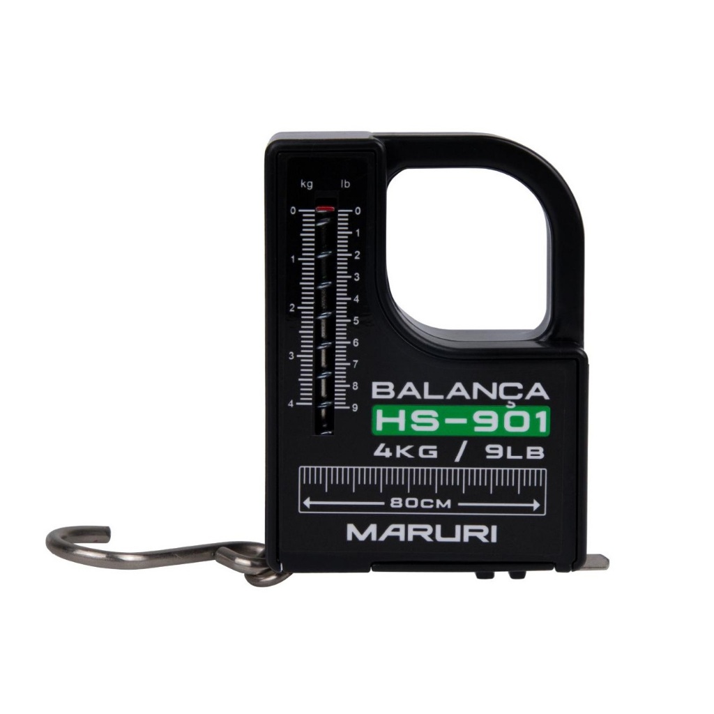 Balança Maruri Pesca Compacta Analógica C/ Fita Métrica 4kg
