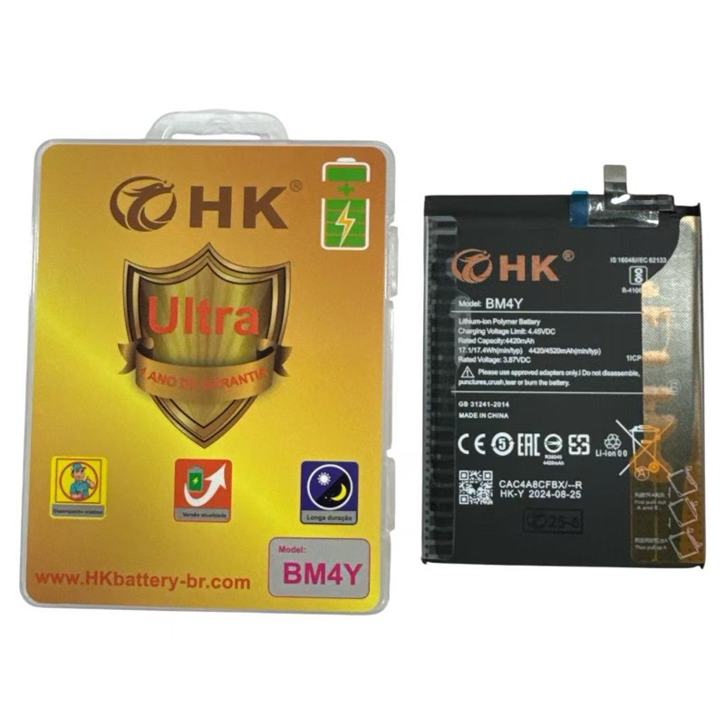 bateria BM4y Compatível Com Xiaomi poco F3 + Alta Capacidade + Maior Duração! em Oferta na Shopee