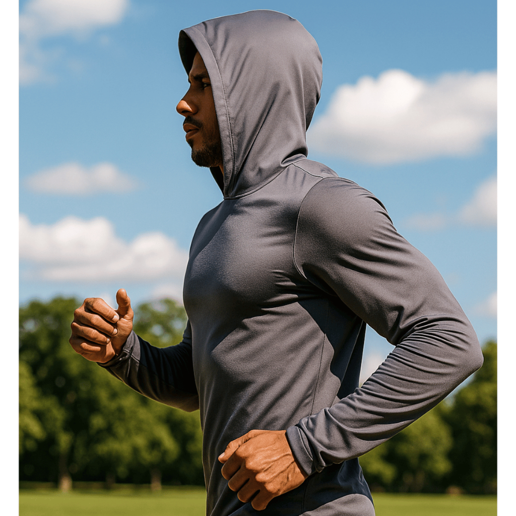 Camisa Termica Uv 50+ Com Capuz Manga longa Masculina Tecido Elástico em Oferta na Shopee