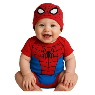 Body bebê temático Mesversario Homem-Aranha (Apenas Body)