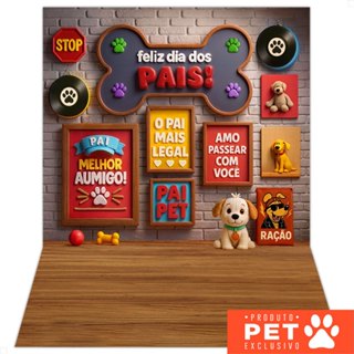 Fundo Fotográfico Dia dos Pais Pet Cenário Em Tecido 1,20x1,70m – C-701 em Oferta na Shopee