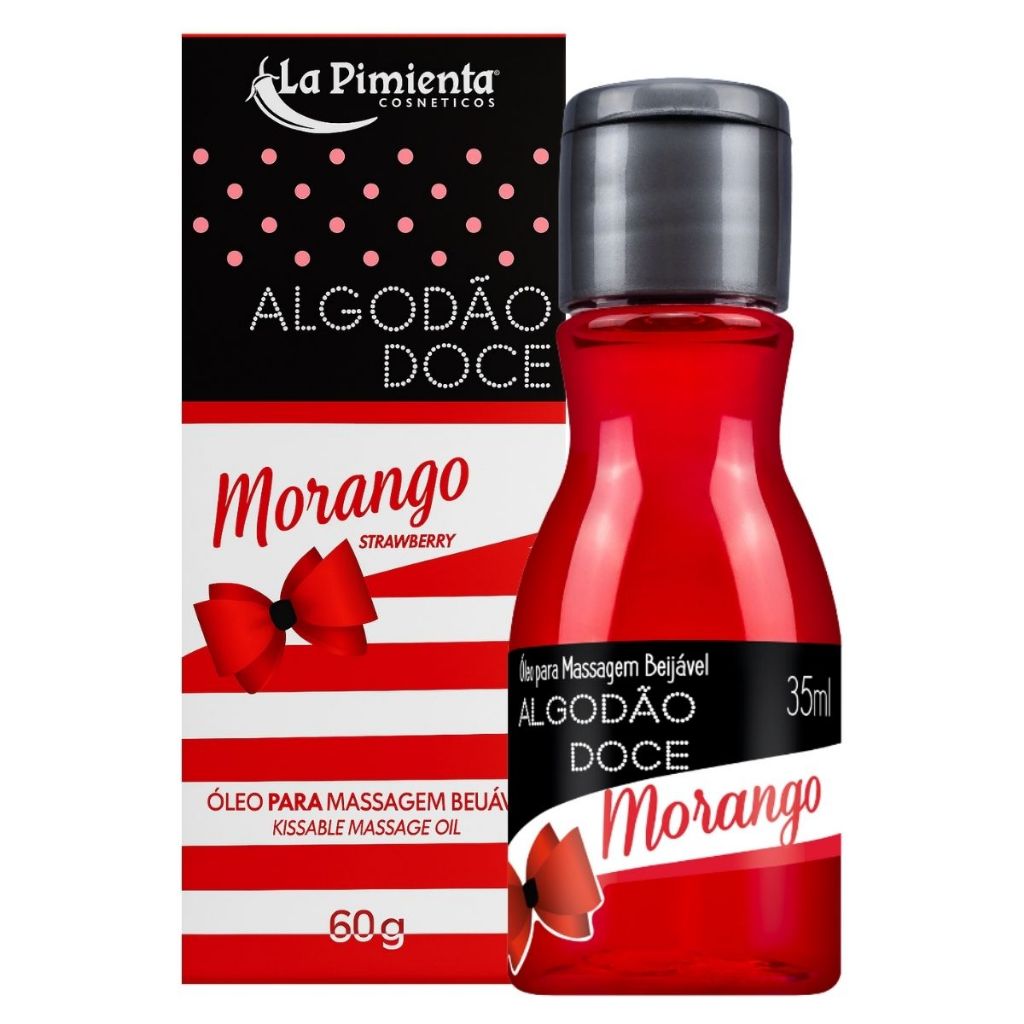 Óleo Lubrificante Íntimo Beijável Sensação HOT Sabor Morango 35ml em Oferta na Shopee