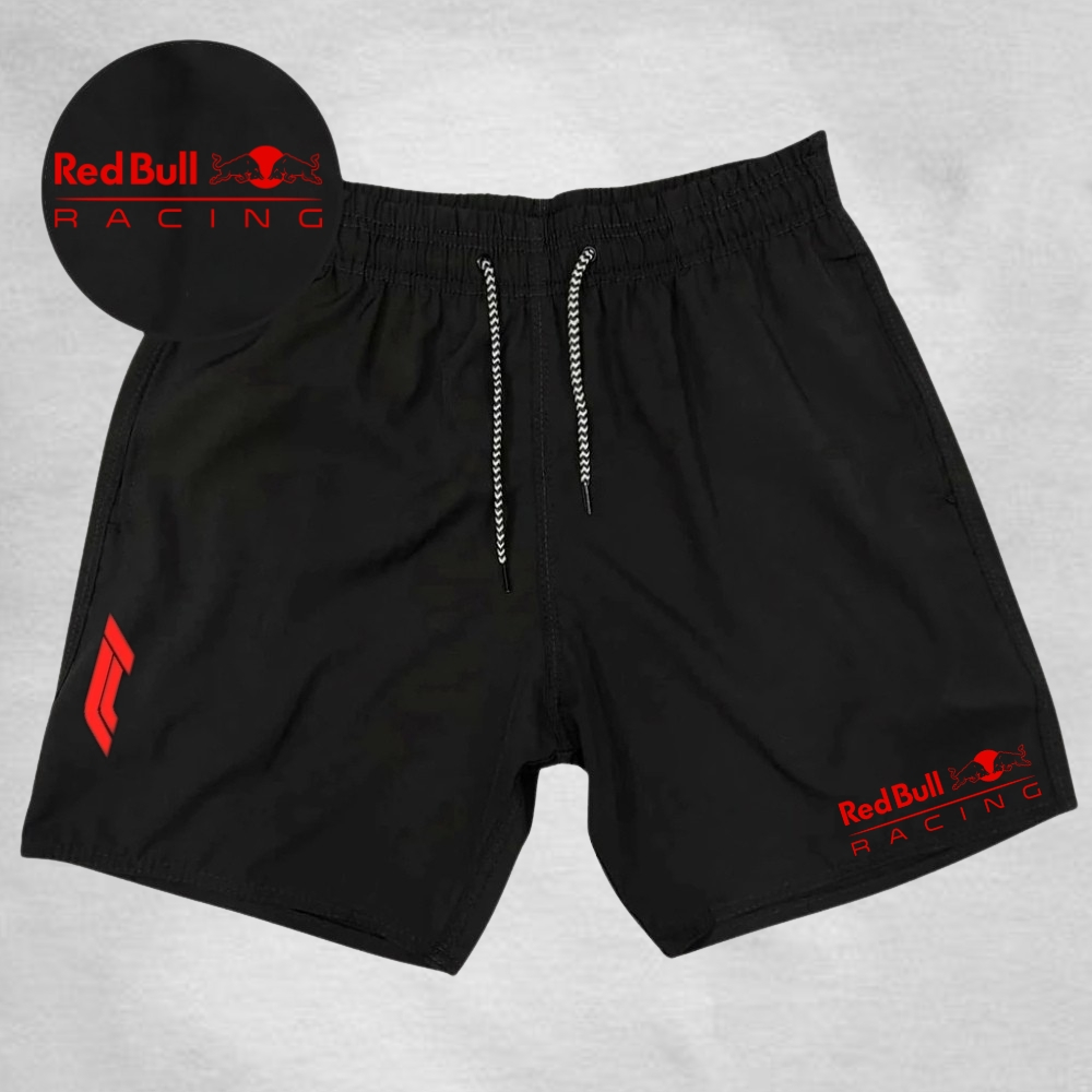 Bermuda Masculina Elastano Modelo Academia F1 Racing Esportivo Ideal Corridas Esportes