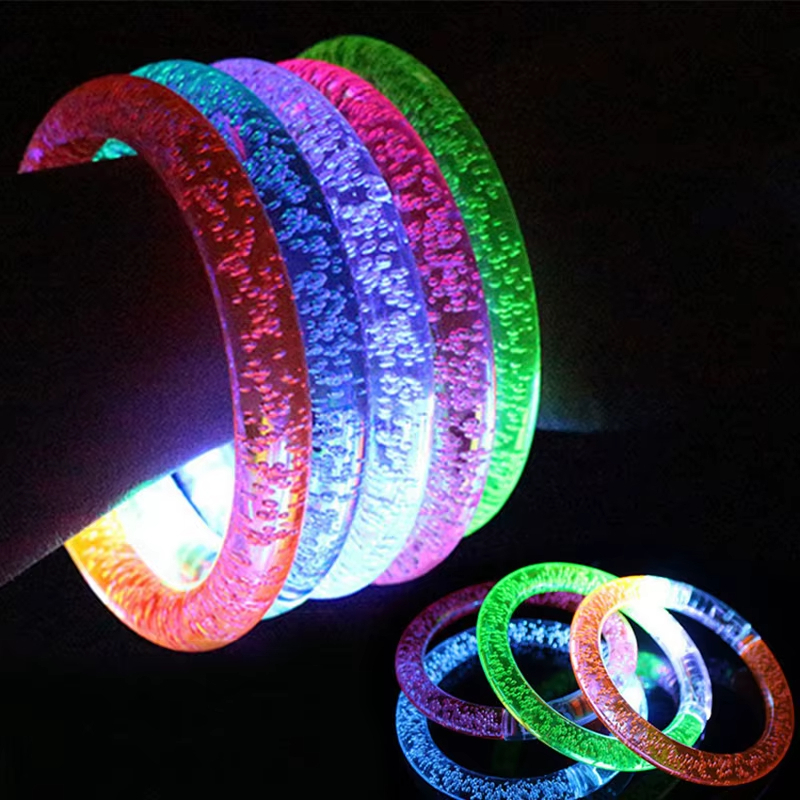 Kit 100 Pulseiras De Led Pisca Pisca Festa Balada Casamento Aniversario