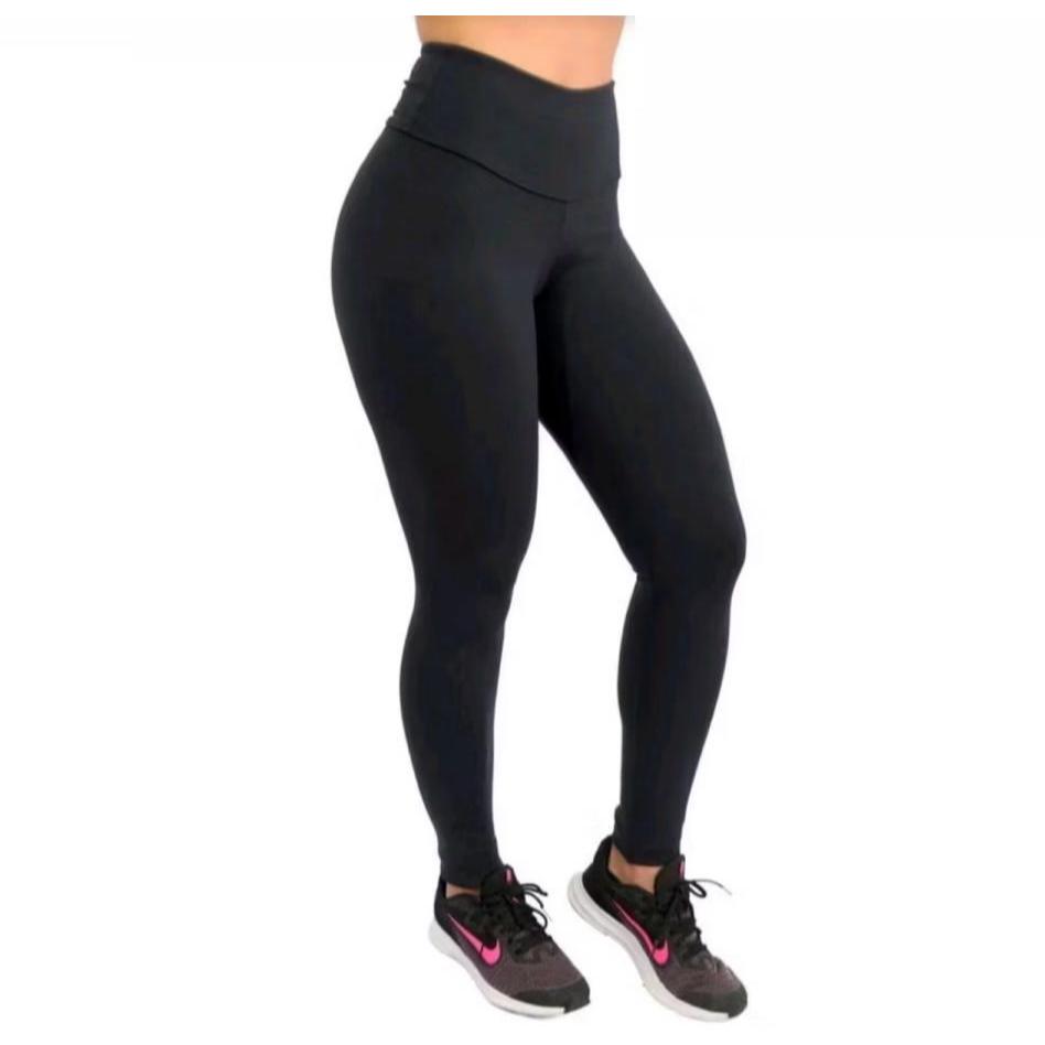 Calça Legging Feminina Basica Fitness Academia Cintura Alta Roupas Fitness Feminina