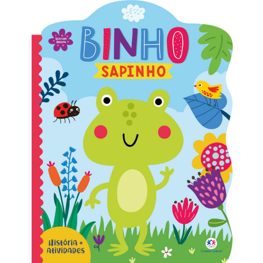Livro Leia com Alegria modelo: Binho Sapinho - Livro infantil