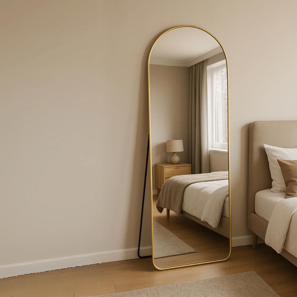 Espelho Lopazzi Corpo Inteiro 150cm 170cm Grande Decorativo Quarto Sala Hall Moldura de Al...