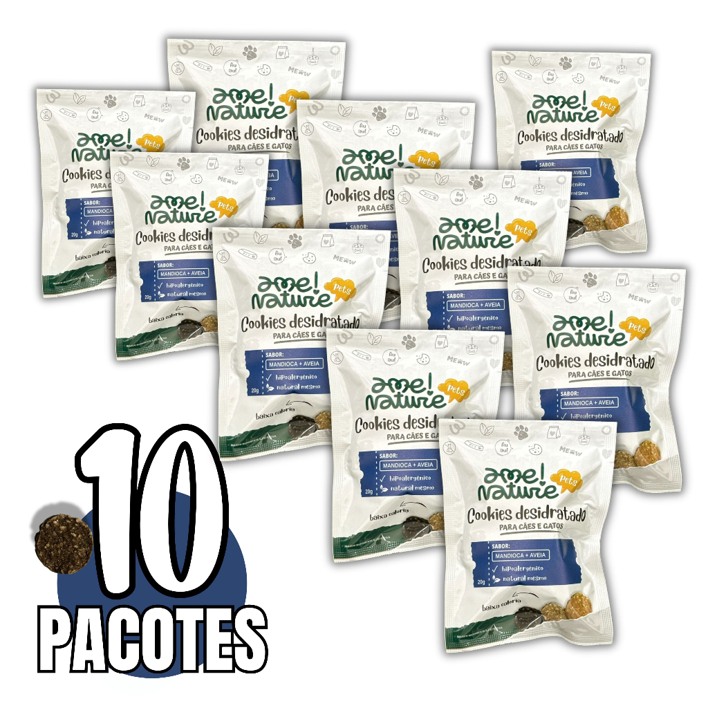Kit com 10 Petiscos 100% Naturais Sabor Mandioca Hipoalergênico para Cães 100% Natural e Desidratado em Oferta na Shopee
