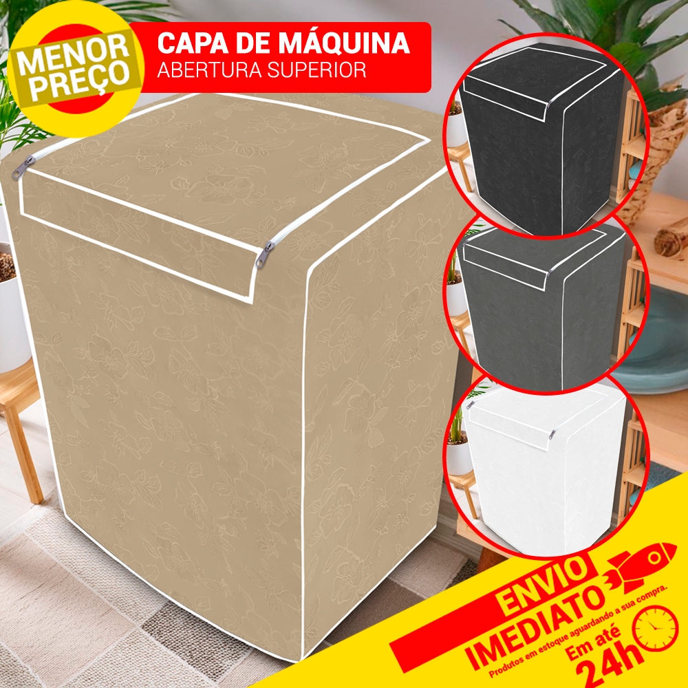 Capa Para Máquina de Lavar Couronil Com Zíper Electrolux Brastemp Consul 4kg a 16kg - Envio Imediato em Oferta na Shopee