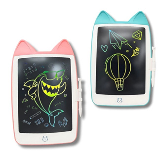 Lousa Mágica Tela Colorida Grande Orelha de Gatinho Lcd Tablet Escrever Desenhar Rosa e Azul em Oferta na Shopee