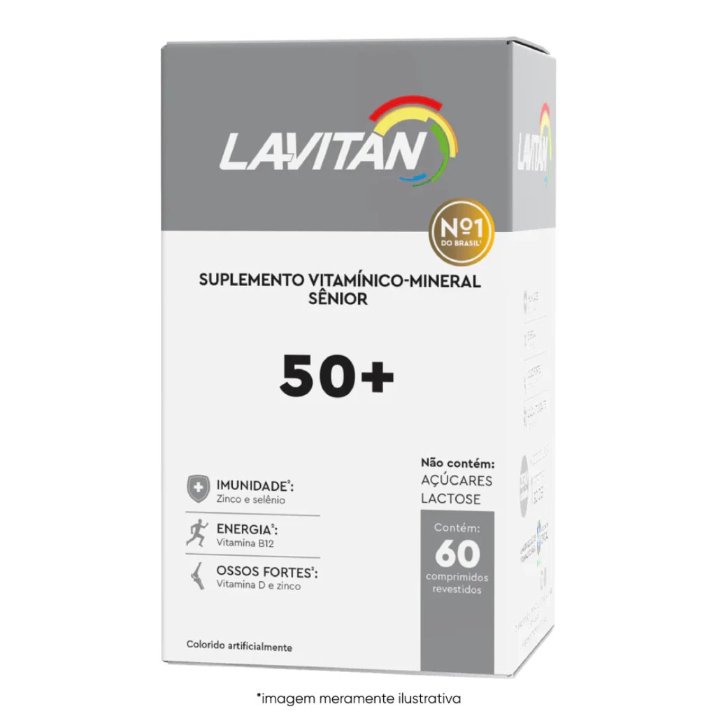 Multivitaminico Lavitan Vitalidade Cimed 50+ C/60 Comprimidos
