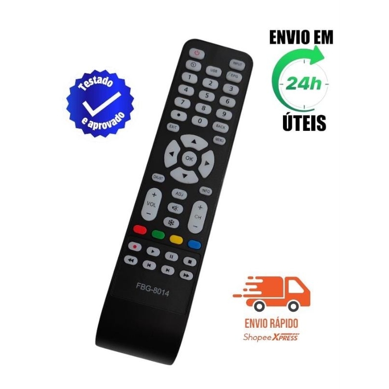 Controle Remoto Tv Aoc Led Le40d1452 Le43d1452 fbg-8014
