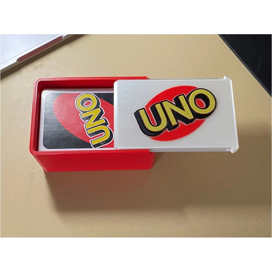 Caixa Box Baralho Organizadora Box UNO com Sleeves | Para Baralho UNO, UNO Flip e UNO Flex | Várias Cores