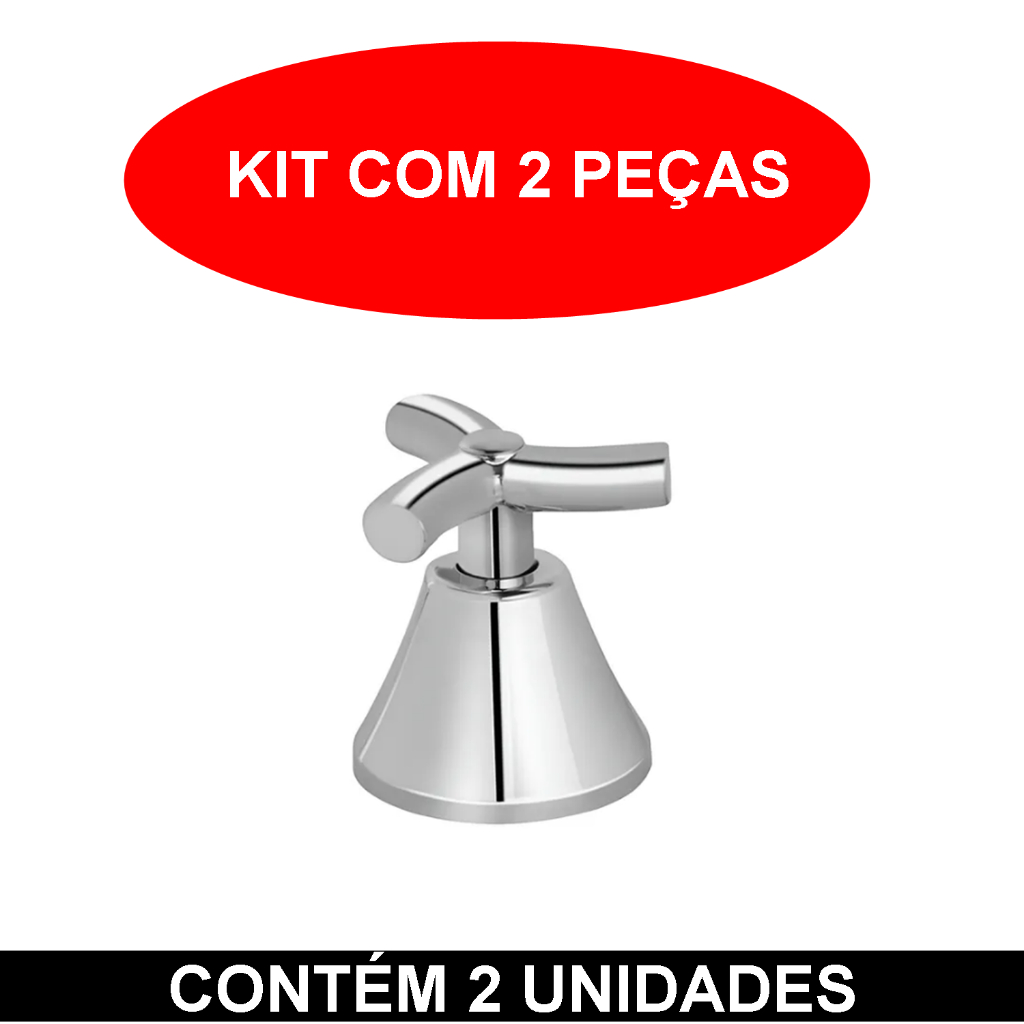 2 kits Acabamento Registro Abs Cromado T61 (1/2-3/4-1) Padrão Docol CÓD. 2KITADC61 em Oferta na Shopee