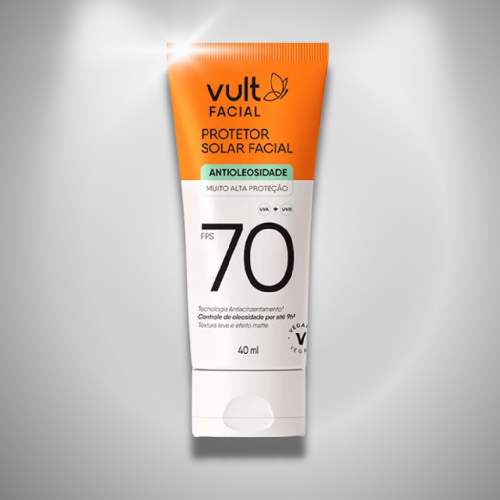 VULT - Protetor Solar Facial FPS 70 Vult 40ml em Oferta na Shopee