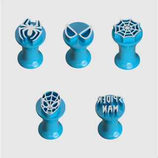 Kit 5 Carimbos Brigadeiro Homen Aranha Para Docinhos De Festa Confeitaria Moldes em Oferta na Shopee