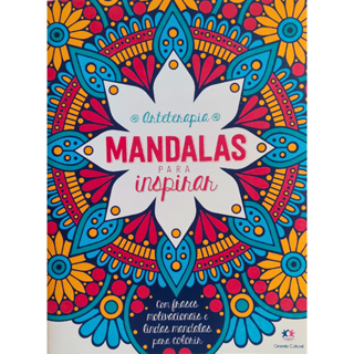 Livro Mandalas Inspirar Antiestresse Relaxamento para colorir em Oferta na Shopee