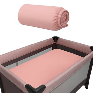 Forro para Berço Chiqueirinho na Cor Rose 1m x 70cm x 10cm com Elastico Volta Toda em Oferta na Shopee