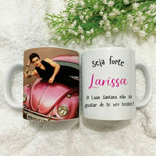 Caneca personalizada Luan Santana com nome em Oferta na Shopee