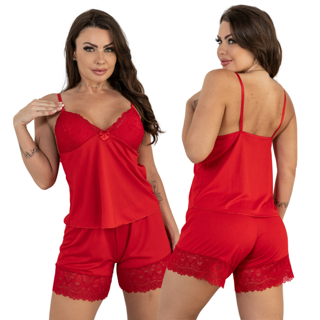 Baby doll Sensual short doll sexy Pijama feminino roupa de dormir.