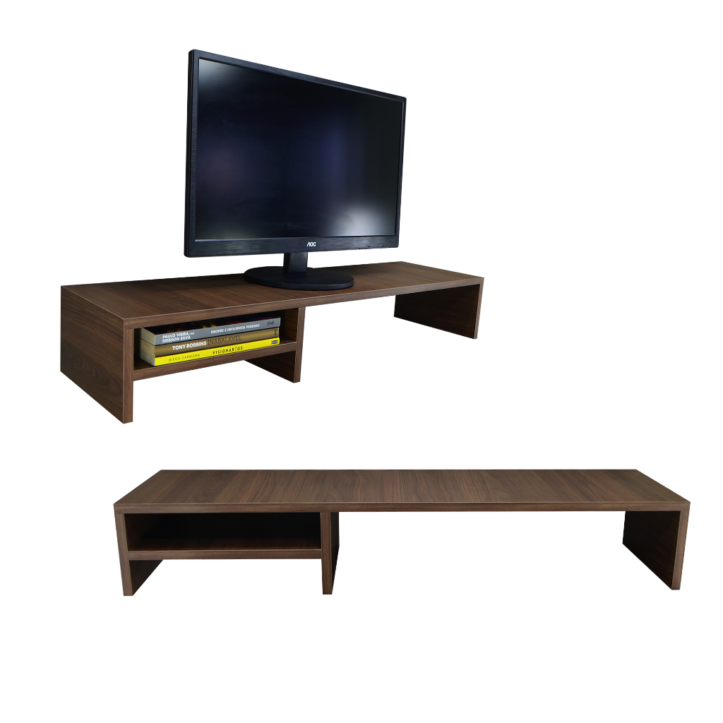 Suporte Para Dois Monitores Mesa Elevada Setup Gamer 90cm