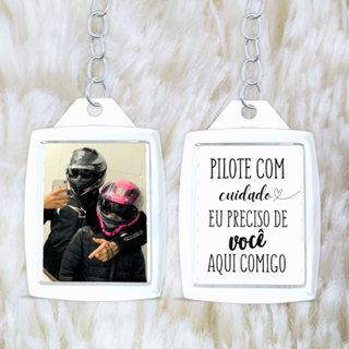 Chaveiro Personalizado Frente e Verso Pilote com Cuidado Presente Casal em Oferta na Shopee