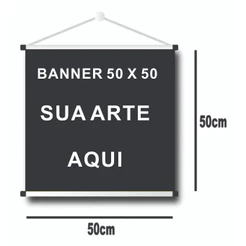 Banner I Faixa I 50x50cm Personalize com sua arte