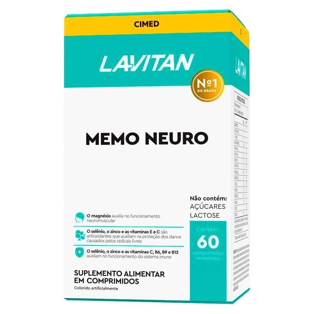Vitamina para mente Lavitan Memória 60 Comprimidos