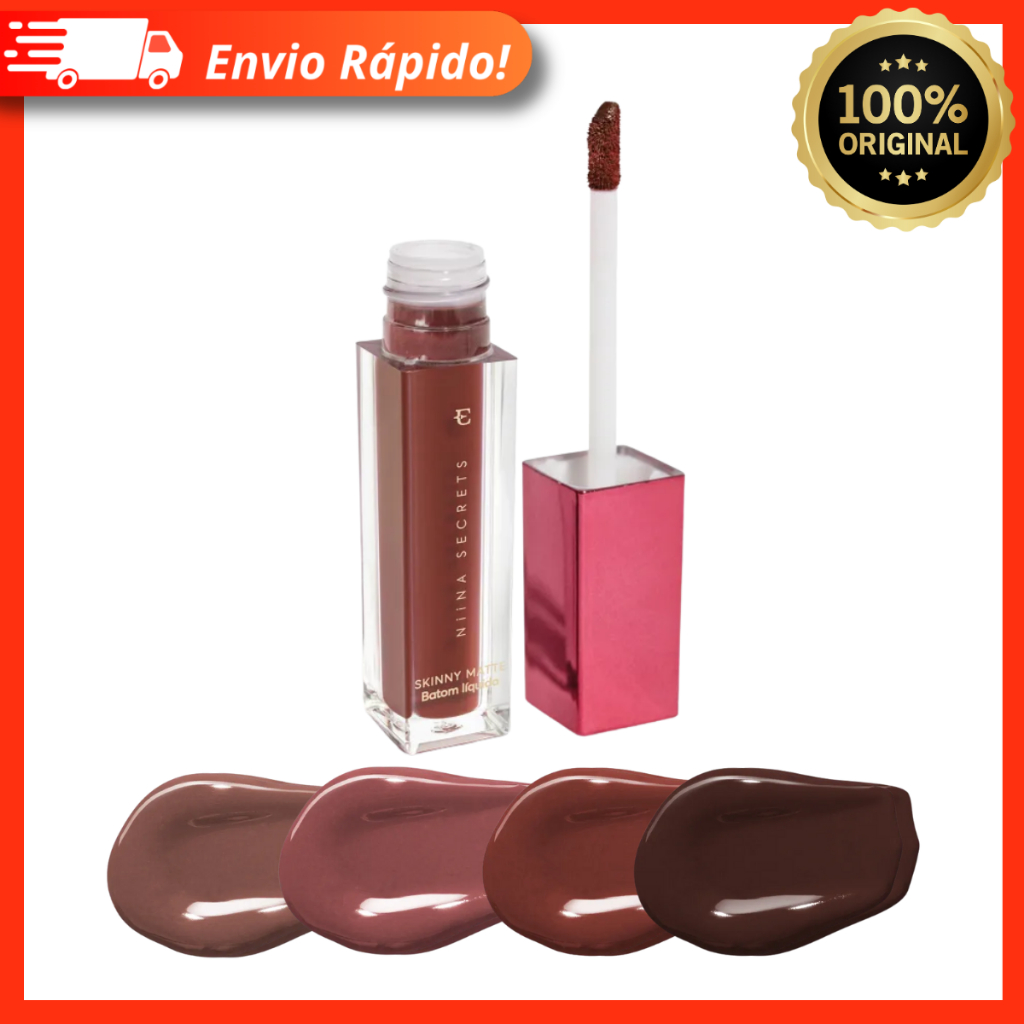 Batom Líquido Skinny Matte Niina Secrets 5ml Aveludado - Novas Cores Lançamento - Eudora