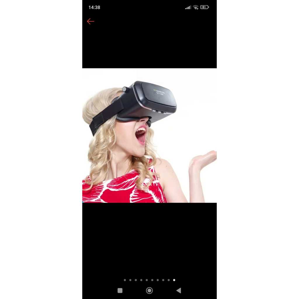 Óculos de realidade virtual VR para celular smartphone com controle conectividade bluetooth
