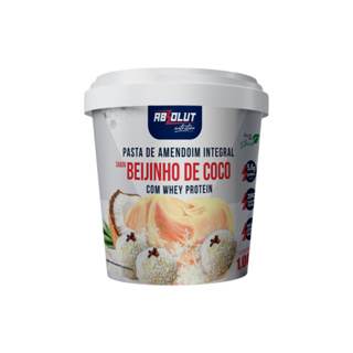 Pasta De Amendoim Gourmet C/ Whey Protein Absolut - 1kg em Oferta na Shopee