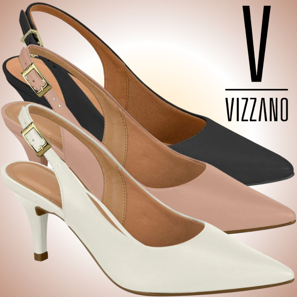 Scarpin Aberto Atrás Salto Baixo: Onde Comprar | BuscaProdutos