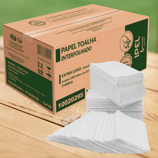 Papel Toalha Interfolha Extra Luxo FOLHA DUPLA C/2000 Ipel - Caixa Fechada em Oferta na Shopee