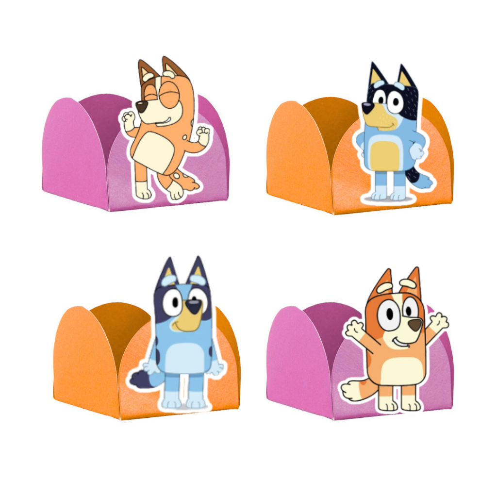 Forminha de Festa Bluey - Forminha para Doces Bluey Rosa