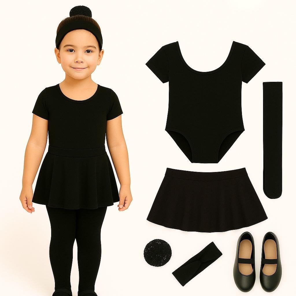 UNIFORME BALLET Kit Ballet Infantil Completo – 6 Peças de Qualidade para Pequenas Bailarinas