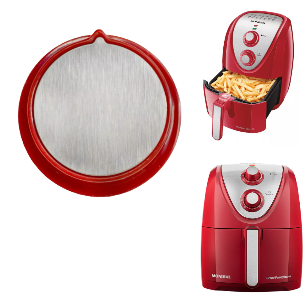 Botão Airfryer Mondial Afn-60 Afn-80 Vermelho Original