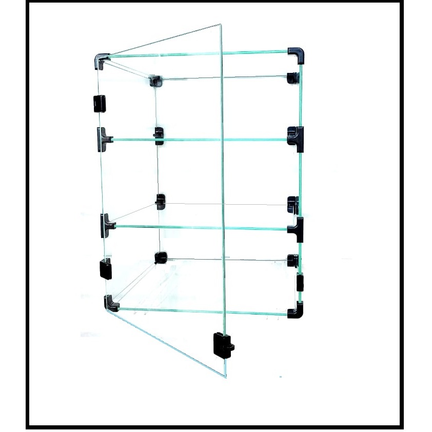 Baleiro ou vitrine com porta  Expositor Em Vidro  Promoção 0,30 X 0,30 X 0,40 em Oferta na Shopee