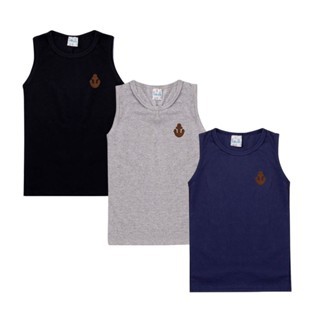 Kit 3 Camisas Regatas Juvenil Masculinas tamanhos 10 12 14 16