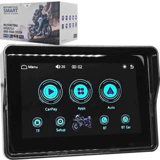 Central Multimídia Motocicleta Universal Android Auto Carplay Bluetooth USB SD First Option 528 em Oferta na Shopee